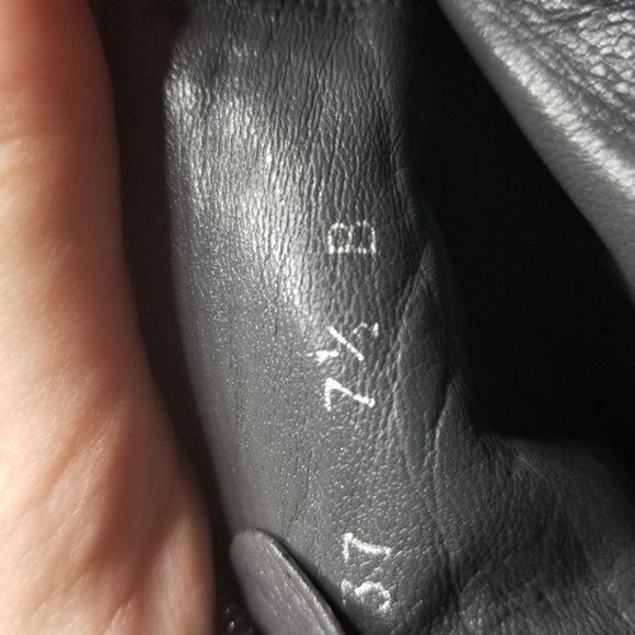 Stuart Weitzman Square Toed Black Leather Booties - Picture 6 of 16